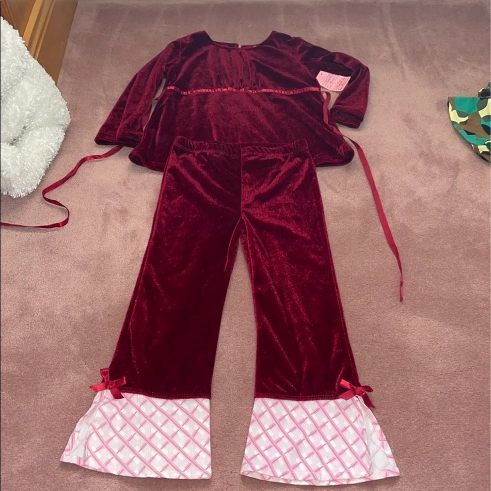 Adorable velour Jojo pant set